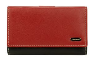 Franco Bonini 2902 Soft Leather RFID Wallet with 19 Card Slots – Red Multi